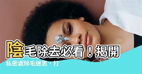 女生的陰毛|私密處除毛，你一定要知道的 10 個重要觀念